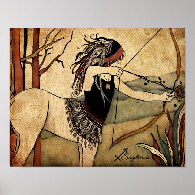 Sagittarius Zodiac Poster (Front)