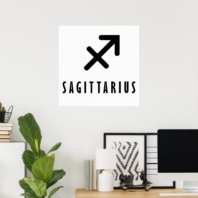 Sagittarius zodiac poster (Home Office)