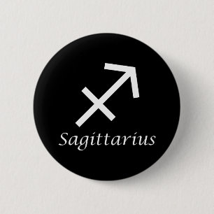 'Sagittarius' Zodiac Sign 6 Cm Round Badge
