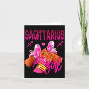 Sagittarius Zodiac Sign Birthday Queens Horoscope Card