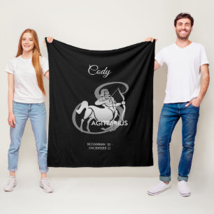 Sagittarius - Zodiac Sign Fleece Blanket