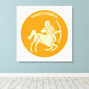 Sagittarius, Zodiac Sign, Horoscope, Astrology Canvas Print