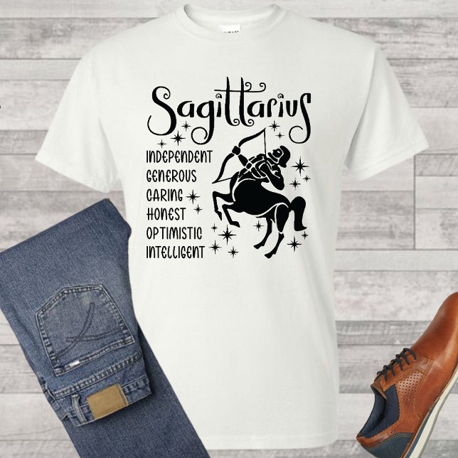  Sagittarius Zodiac Sign Horoscope  Traits T-Shirt (Creator Uploaded)