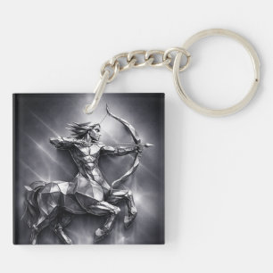 sagittarius zodiac sign key ring