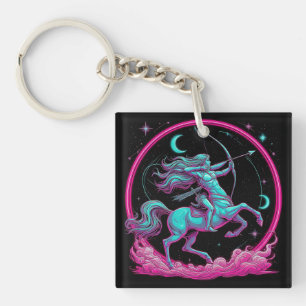 Sagittarius Zodiac Sign Key Ring