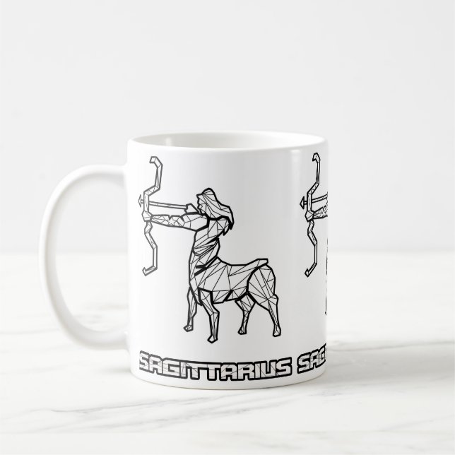 Sagittarius Zodiac Sign Mug (Left)