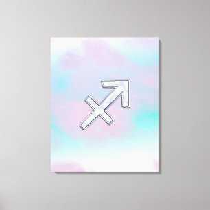Sagittarius Zodiac Sign on Mother of Pearl Style