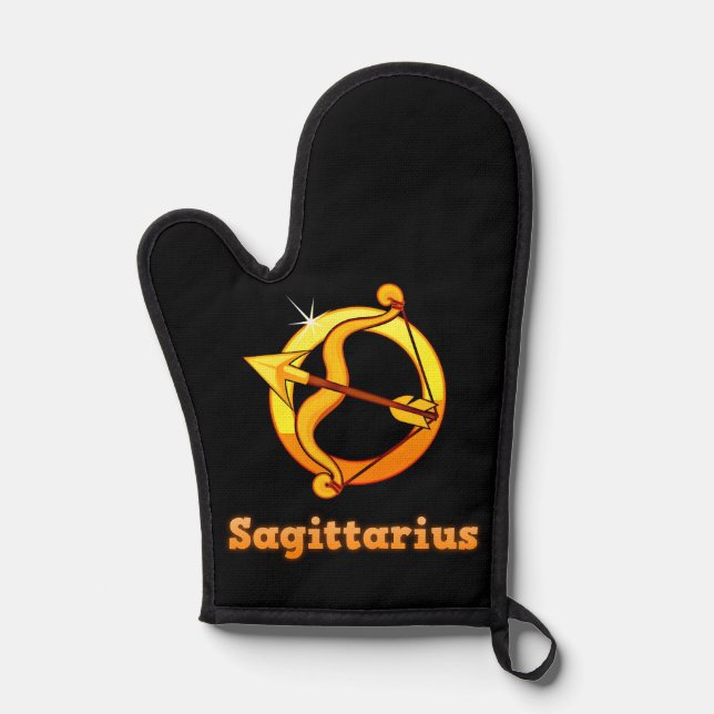 Sagittarius zodiac sign oven mitt (Front)