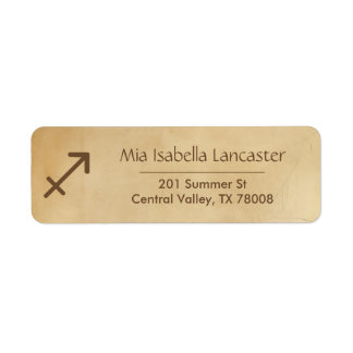 Sagittarius Zodiac Sign - Return Address Labels