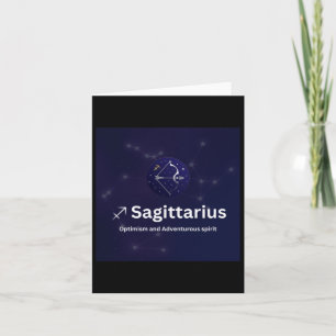 Sagittarius Zodiac Sign Sticker Card
