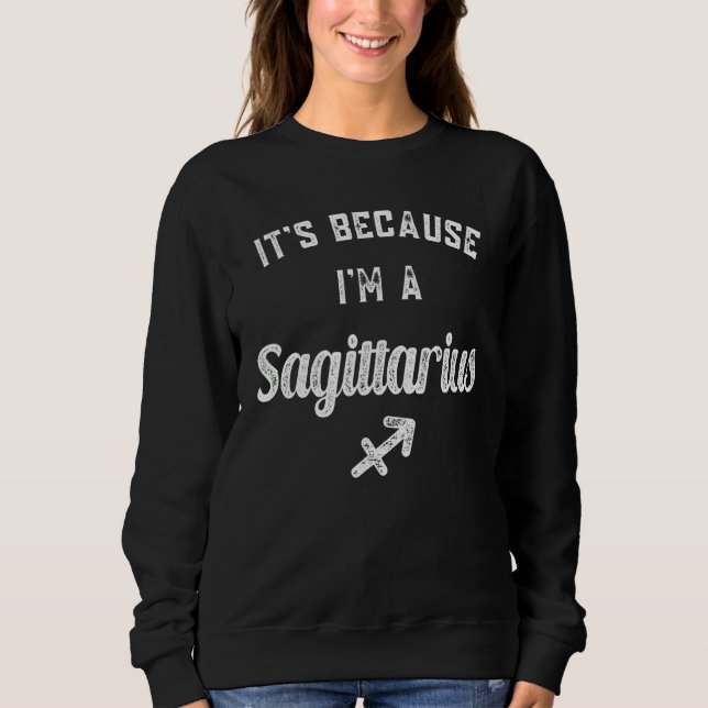 Sagittarius Zodiac Sign Sweatshirt (Front)