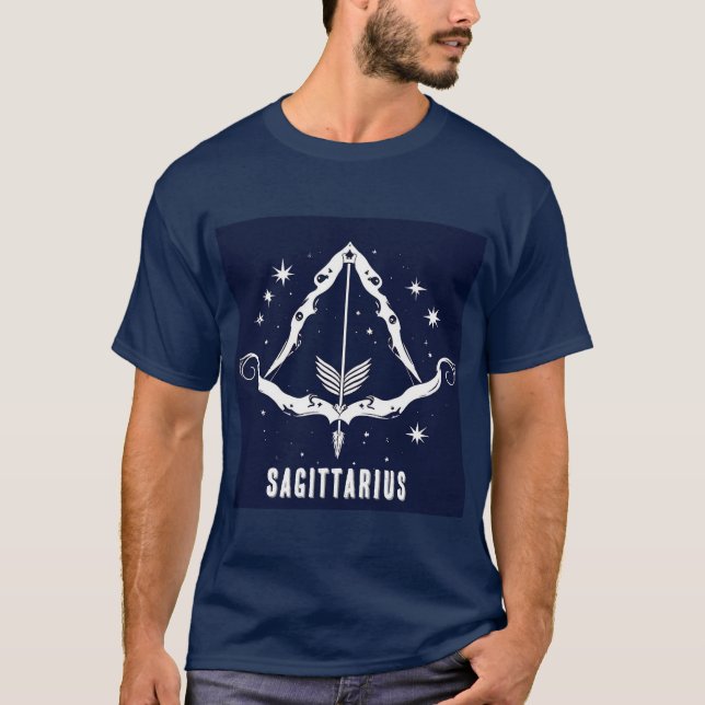 Sagittarius Zodiac Sign T-Shirt (Front)