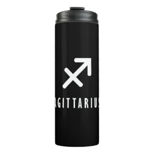 Sagittarius zodiac sign thermal tumbler
