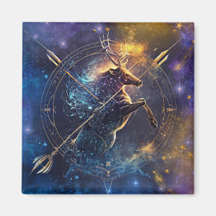 Sagittarius Zodiac Sign Watercolor Design Magnet