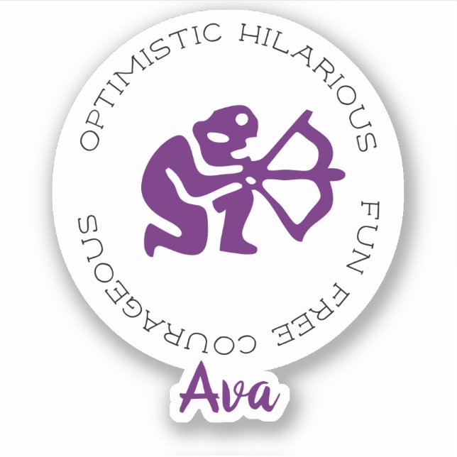 Sagittarius Zodiac Star Sign Traits (Front)