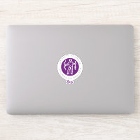 Sagittarius Zodiac Star Sign Traits Purple Sticker