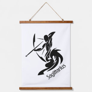 Sagittarius Zodiac Symbol and Sign Hanging Tapestry