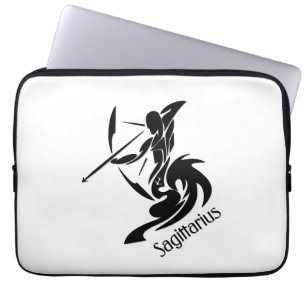 Sagittarius Zodiac Symbol and Sign Laptop Sleeve