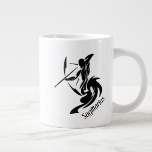 Sagittarius Zodiac Symbol and Sign Large Coffee Mug