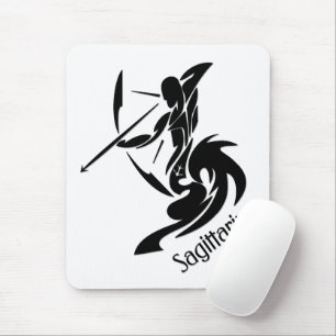 Sagittarius Zodiac Symbol and Sign Mouse Mat