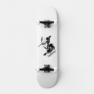 Sagittarius Zodiac Symbol and Sign Skateboard