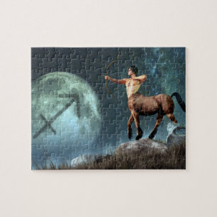 Sagittarius Zodiac Symbol Jigsaw Puzzle