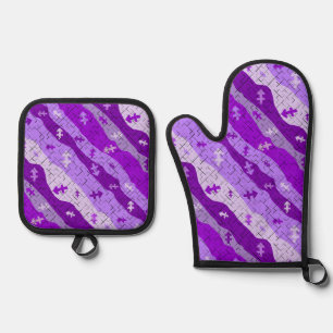 Sagittarius Zodiac Symbol Oven Mitt & Pot Holder Set