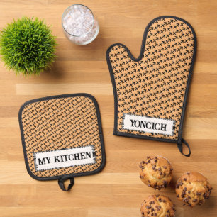 Sagittarius Zodiac Symbol Standard by K Yoncich Oven Mitt & Pot Holder Set