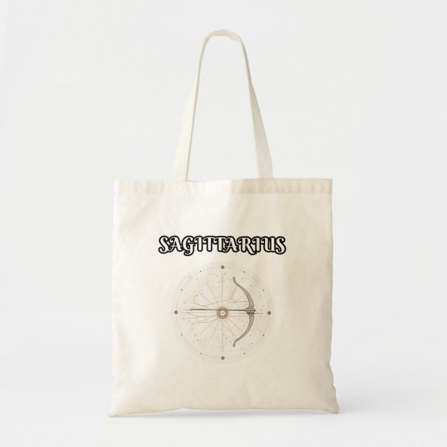 sagittarius zodiac tote bag (Front)
