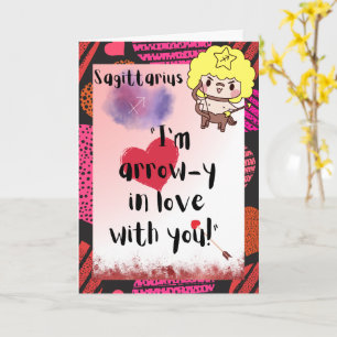 Sagittarius Zodiac Valentines Personalised Card