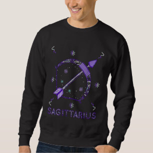 Sagittarius Zodiac Winter Archery Birthday Sweatshirt