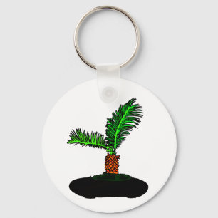 Sago Palm Bonsai Type Graphic Image tree Key Ring