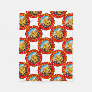 Sagrada Familia Barcelona Fleece Blanket