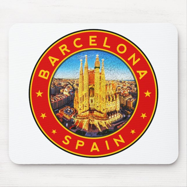 Sagrada Familia Barcelona  Mouse Mat (Front)