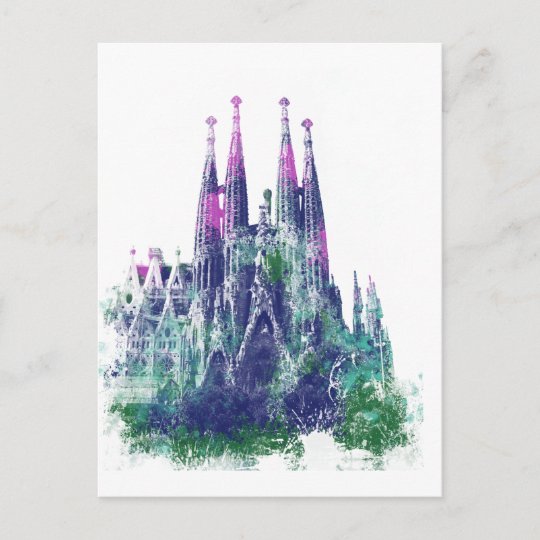 Sagrada Familia Barcelona Postcard | Zazzle.co.uk