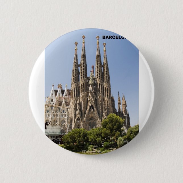 Sagrada Familia Barcelona Spain 6 Cm Round Badge (Front)