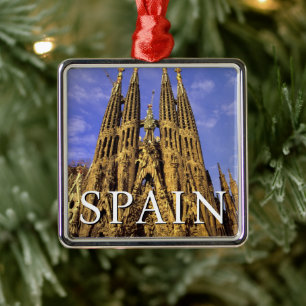 Sagrada Familia   Barcelona, Spain Metal Tree Decoration
