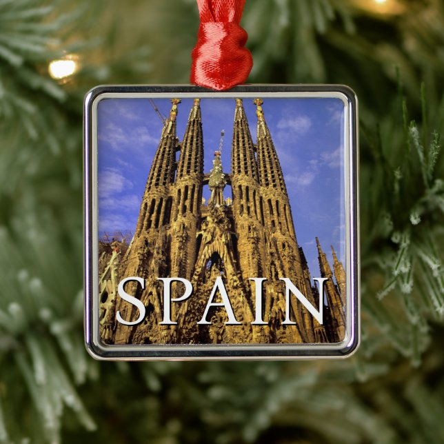 Sagrada Familia | Barcelona, Spain Metal Tree Decoration (Tree)