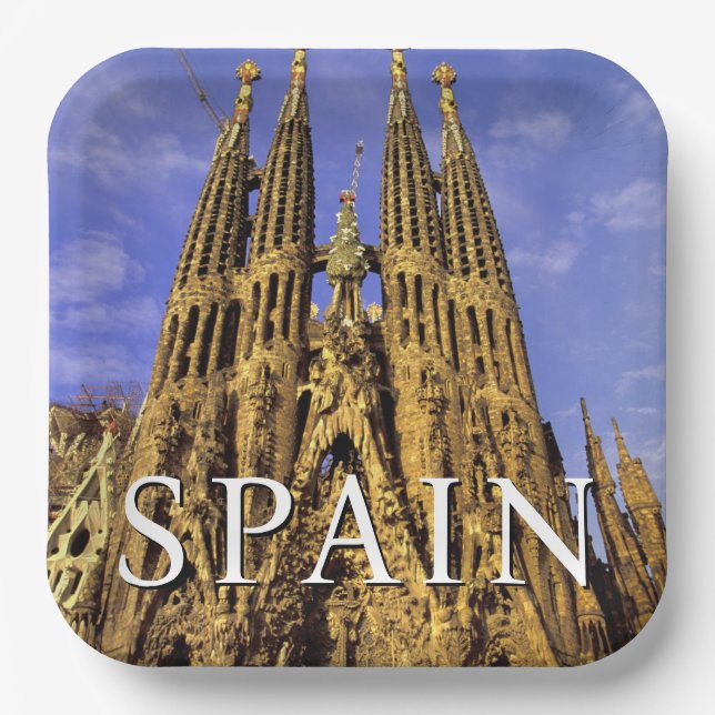 Sagrada Familia | Barcelona, Spain Paper Plate (Front)