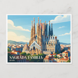 Sagrada Familia Barcelona Spain Postcard