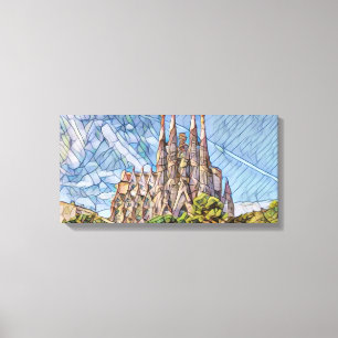 Sagrada Familia by Mirsat Karabel Canvas Print