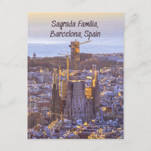 Sagrada Familia Catholic Church, Barcelona, Spain Postcard