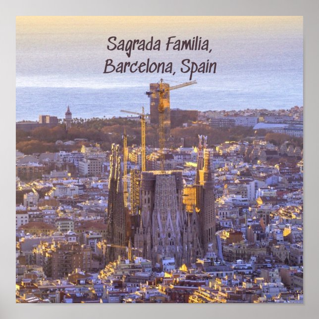 Sagrada Familia Catholic Church, Barcelona, Spain Poster (Front)