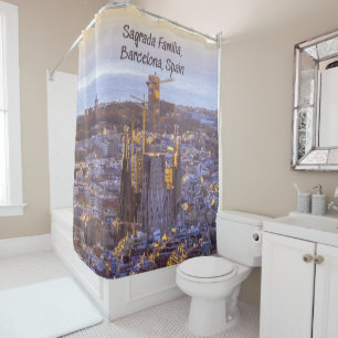 Sagrada Familia Catholic Church, Barcelona, Spain Shower Curtain