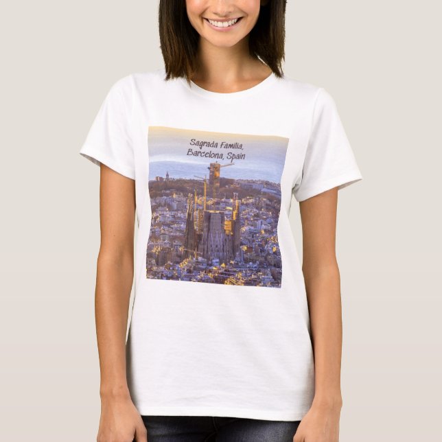 Sagrada Familia Catholic Church, Barcelona, Spain T-Shirt (Front)