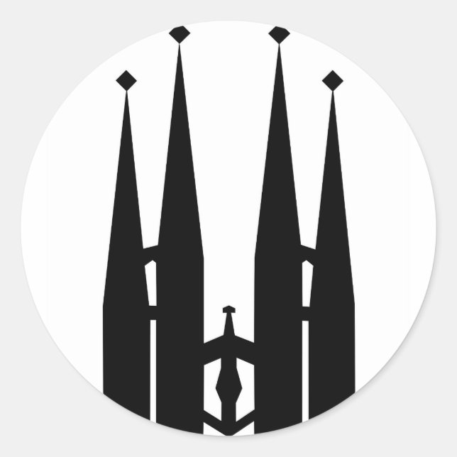 Sagrada Familia Classic Round Sticker (Front)