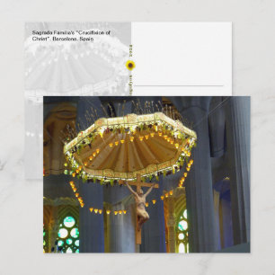 Sagrada Familia Crucifix, Barcelona, Spain - Postcard