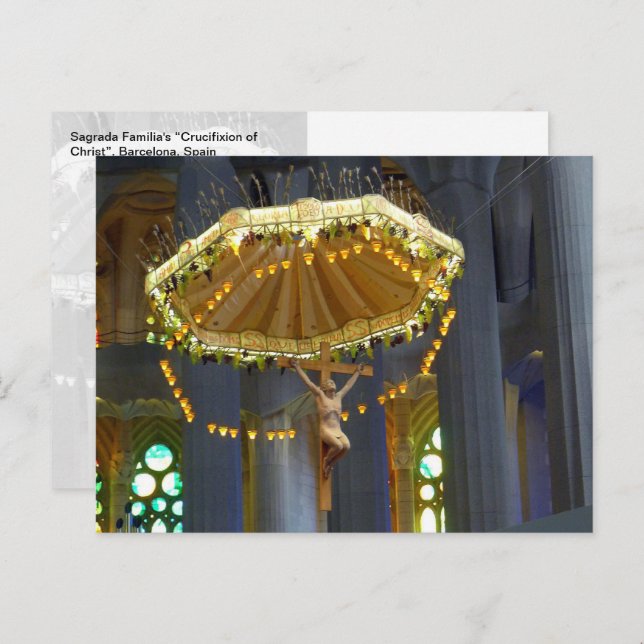 Sagrada Familia Crucifix, Barcelona, Spain -  Postcard (Front/Back)