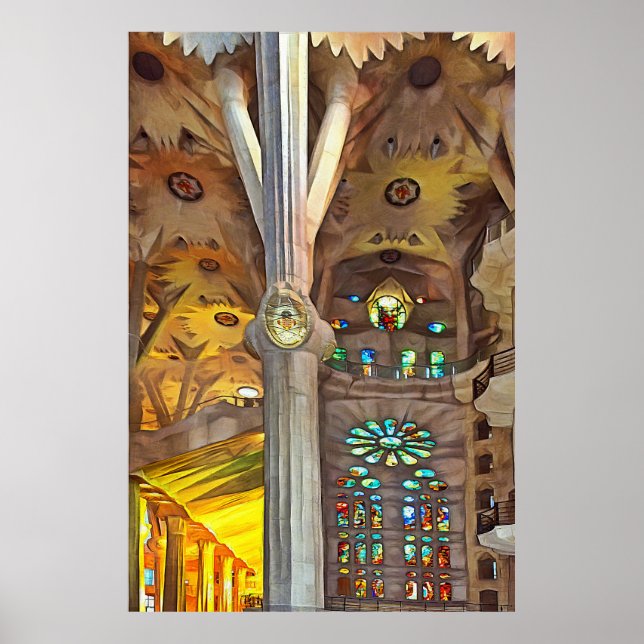 Sagrada Familia. Interior. View 11. Poster (Front)