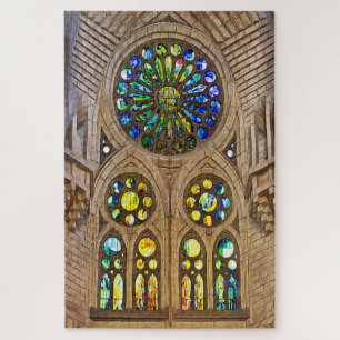 Sagrada Familia. Interior. View 12. Jigsaw Puzzle